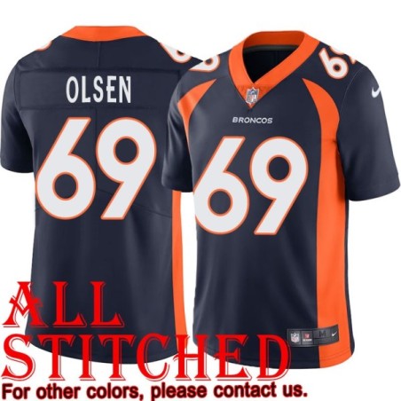 Navy Alternate Eric Olsen Jersey Denver Broncos #69