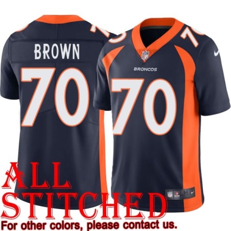 Navy Alternate Jamie Brown Jersey Denver Broncos #70