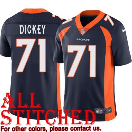 Navy Alternate Wallace Dickey Jersey Denver Broncos #71