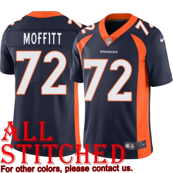 Navy Alternate John Moffitt Jersey Denver Broncos #72