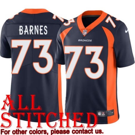 Navy Alternate Walt Barnes Jersey Denver Broncos #73