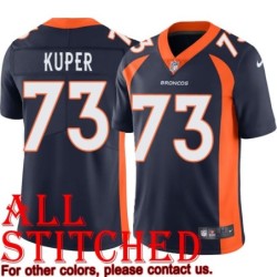 Navy Alternate Chris Kuper Jersey Denver Broncos #73