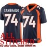 Navy Alternate Ty Sambrailo Jersey Denver Broncos #74