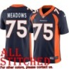 Navy Alternate Adam Meadows Jersey Denver Broncos #75