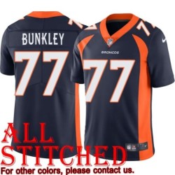 Navy Alternate Brodrick Bunkley Jersey Denver Broncos #77