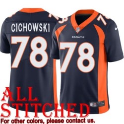 Navy Alternate Tom Cichowski Jersey Denver Broncos #78
