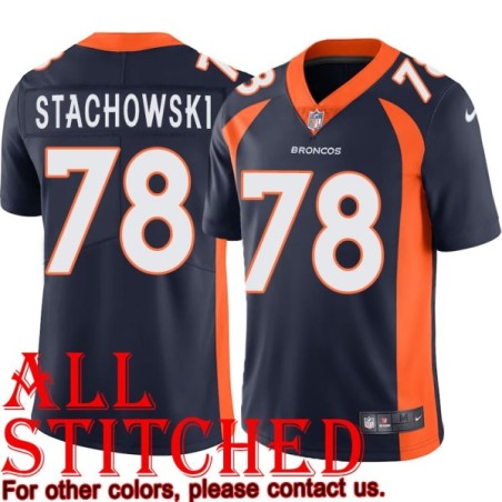 Navy Alternate Rich Stachowski Jersey Denver Broncos #78