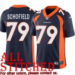 Navy Alternate Michael Schofield Jersey Denver Broncos #79