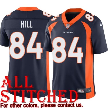 Navy Alternate Jack Hill Jersey Denver Broncos #84