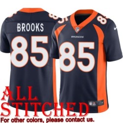 Navy Alternate Robert Brooks Jersey Denver Broncos #85