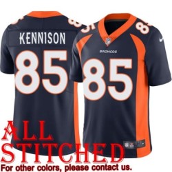 Navy Alternate Eddie Kennison Jersey Denver Broncos #85