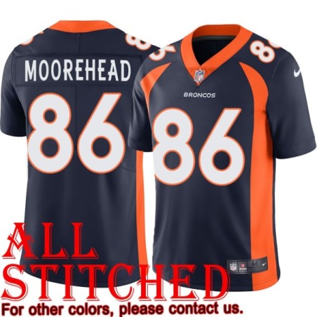 Navy Alternate Emery Moorehead Jersey Denver Broncos #86