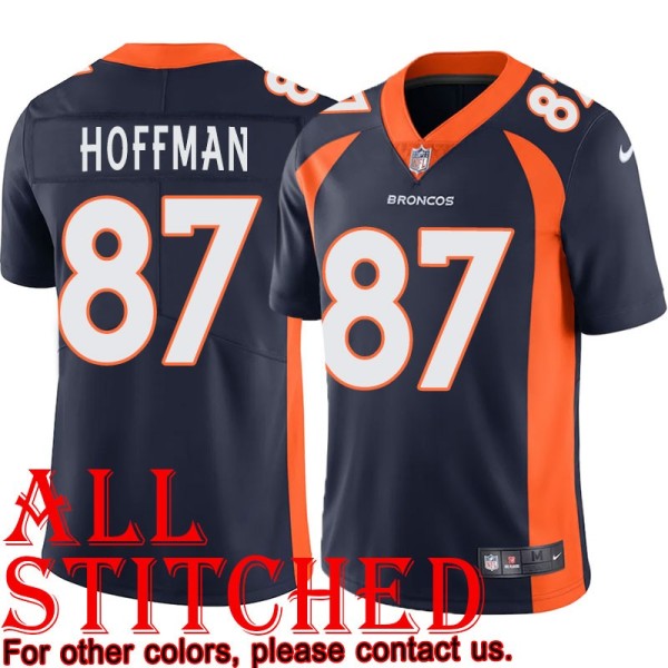 Navy Alternate John Hoffman Jersey Denver Broncos #87