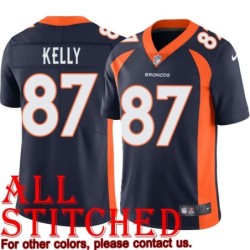 Navy Alternate Pat Kelly Jersey Denver Broncos #87