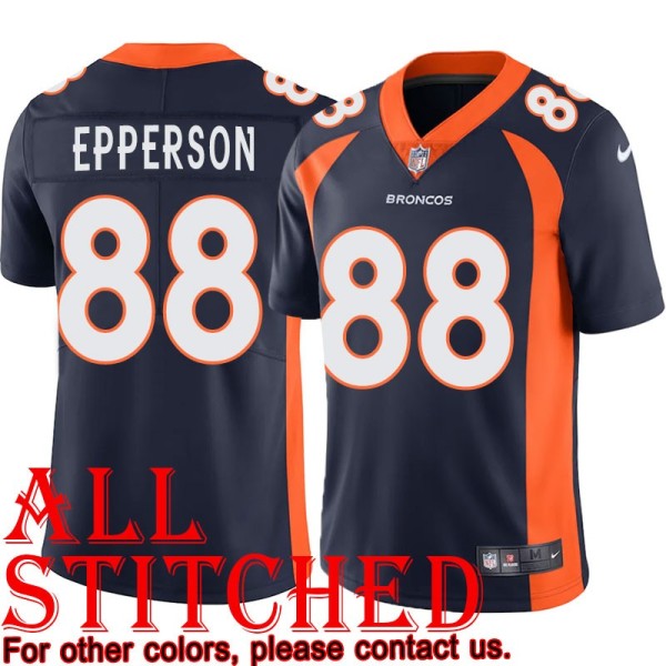 Navy Alternate Pat Epperson Jersey Denver Broncos #88