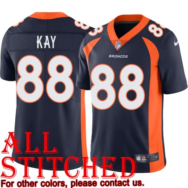 Navy Alternate Clarence Kay Jersey Denver Broncos #88