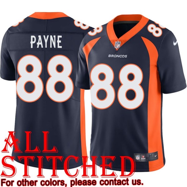 Navy Alternate Russell Payne Jersey Denver Broncos #88