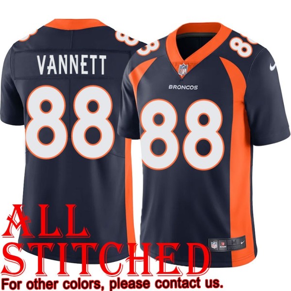 Navy Alternate Nick Vannett Jersey Denver Broncos #88