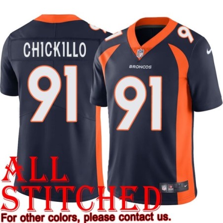 Navy Alternate Anthony Chickillo Jersey Denver Broncos #91