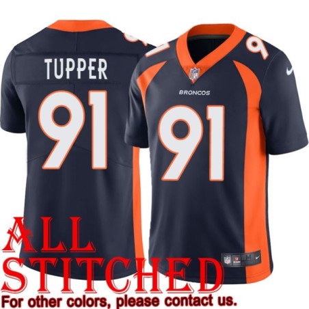 Navy Alternate Jeff Tupper Jersey Denver Broncos #91