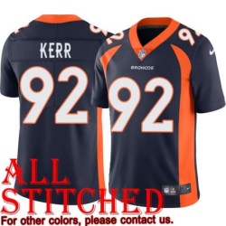 Navy Alternate Zach Kerr Jersey Denver Broncos #92