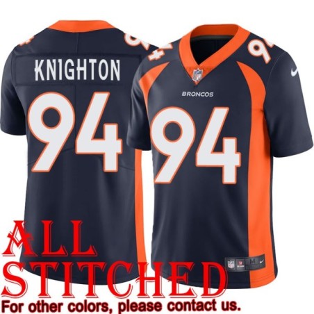 Navy Alternate Terrance Knighton Jersey Denver Broncos #94