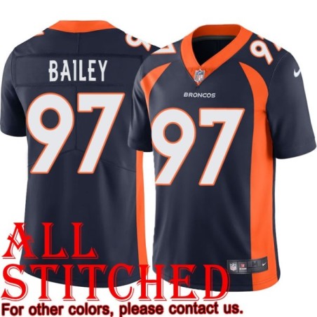 Navy Alternate Boss Bailey Jersey Denver Broncos #97