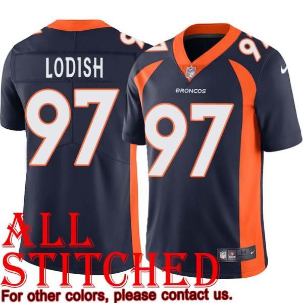 Navy Alternate Mike Lodish Jersey Denver Broncos #97