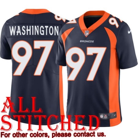 Navy Alternate Keith Washington Jersey Denver Broncos #97
