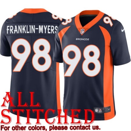 Navy Alternate John Franklin-Myers Jersey Denver Broncos #98