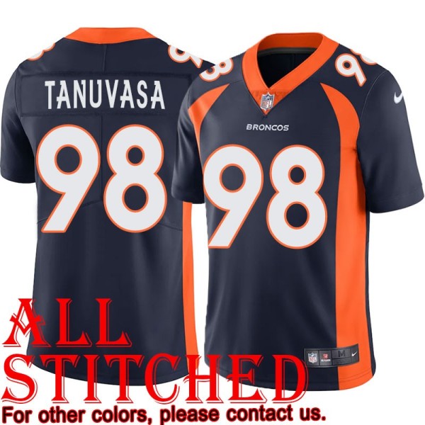 Navy Alternate Maa Tanuvasa Jersey Denver Broncos #98