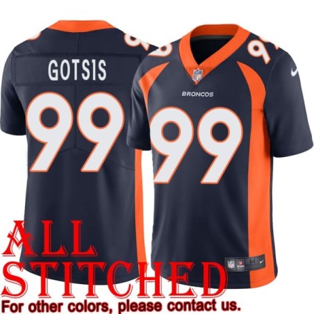 Navy Alternate Adam Gotsis Jersey Denver Broncos #99