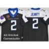Black-White College Ashton JEANTY Boise State Broncos Football Jersey Stitched Customizable