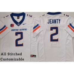 White College Ashton JEANTY Boise State Broncos Football Jersey Stitched Customizable