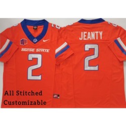 Orange College Ashton JEANTY Boise State Broncos Football Jersey Stitched Customizable