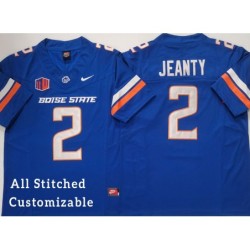 Blue College Ashton JEANTY Boise State Broncos Football Jersey Stitched Customizable