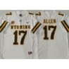  White College Josh Allen WYO Wyoming Cowboys Football #17 Jersey Stitched Customizable