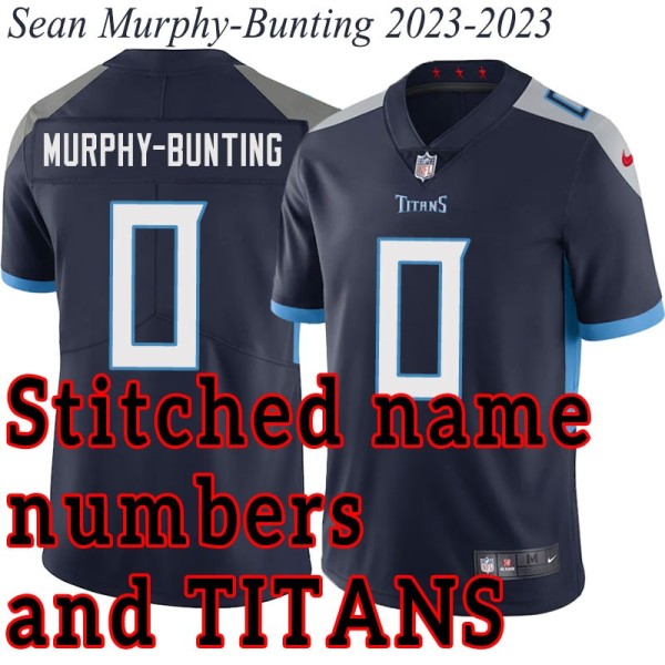Navy Home Sean Murphy-Bunting Jersey Tennessee Titans #0