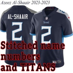 Navy Home Azeez Al-Shaair Jersey Tennessee Titans #2