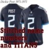 Navy Home Dickie Post Jersey Tennessee Titans #2