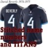 Navy Home David Beverly Jersey Tennessee Titans #4