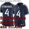 Navy Home Ryan Stonehouse Jersey Tennessee Titans #4
