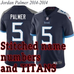 Navy Home Jordan Palmer Jersey Tennessee Titans #5