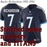 Navy Home Bucky Richardson Jersey Tennessee Titans #7