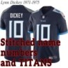 Navy Home Lynn Dickey Jersey Tennessee Titans #10