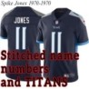 Navy Home Spike Jones Jersey Tennessee Titans #11