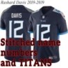 Navy Home Rashard Davis Jersey Tennessee Titans #12