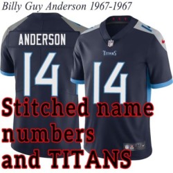 Navy Home Billy Guy Anderson Jersey Tennessee Titans #14