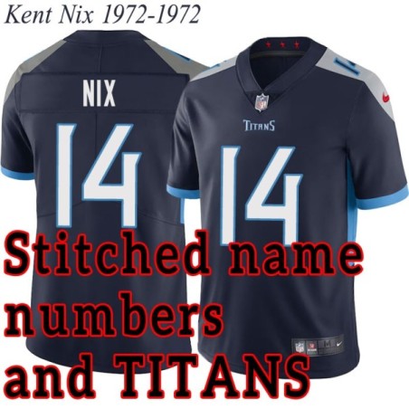 Navy Home Kent Nix Jersey Tennessee Titans #14