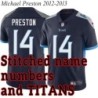 Navy Home Michael Preston Jersey Tennessee Titans #14